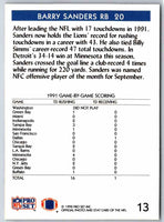 1992 Proset Barry Sanders #13
