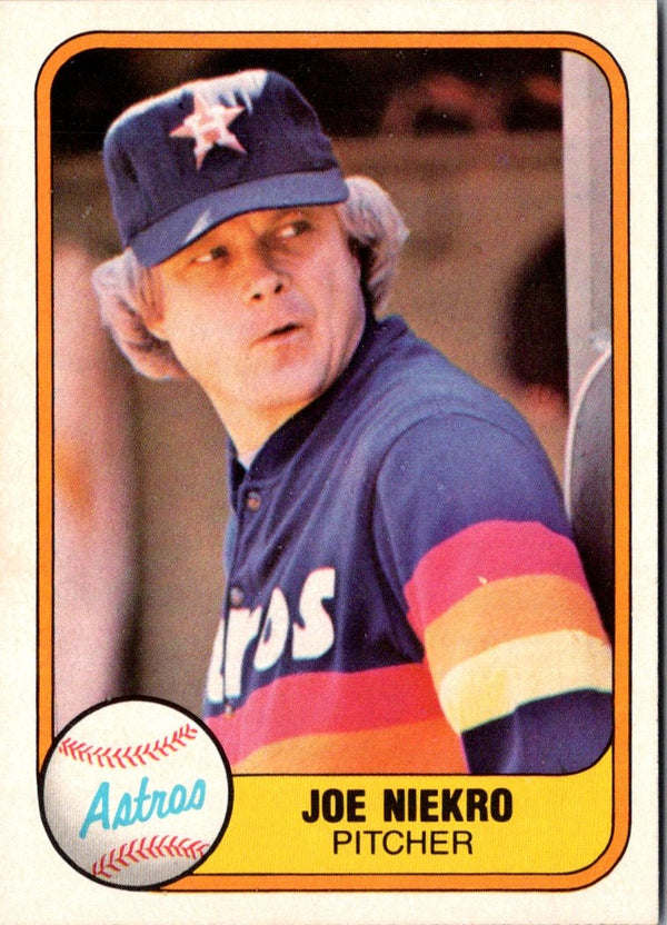 1981 Fleer Joe Niekro #54