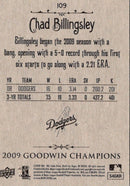 2009 Upper Deck Goodwin Champions Chad Billingsley