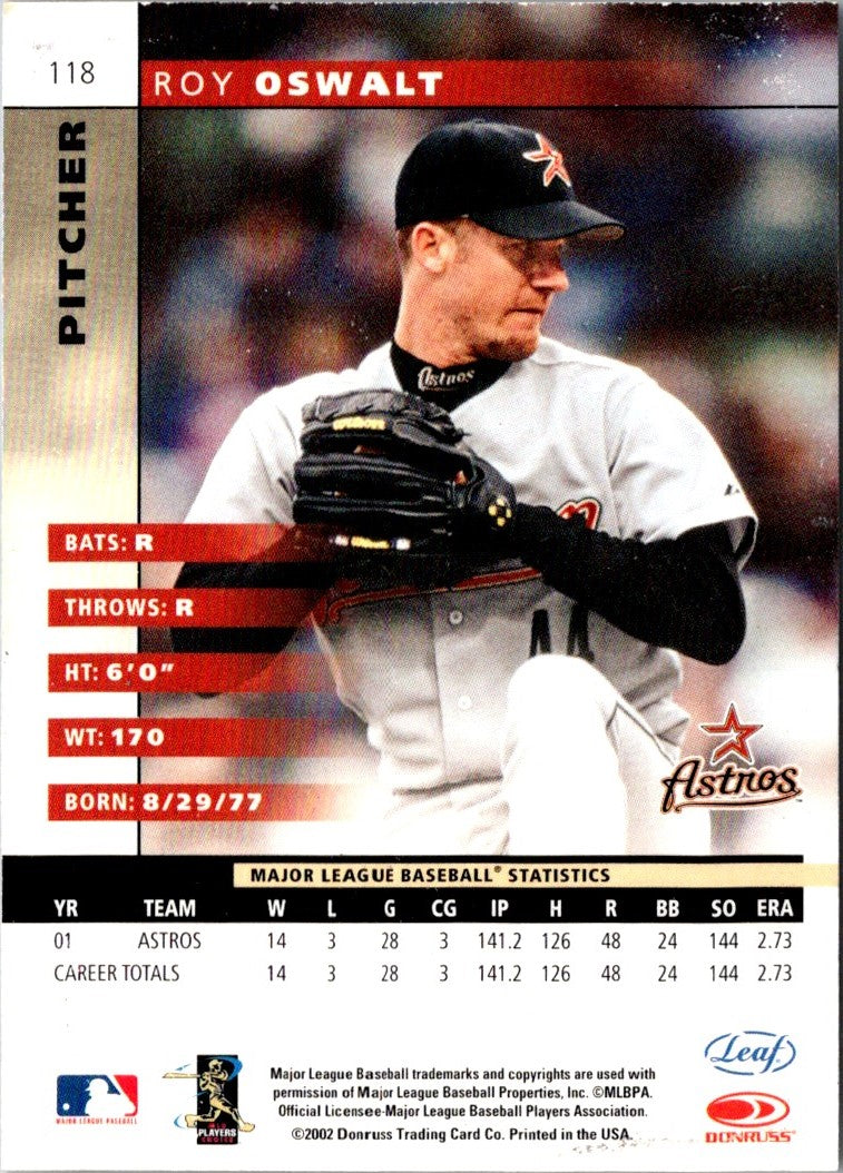 2002 Leaf Roy Oswalt