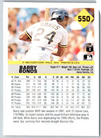 1992 Fleer Barry Bonds #550
