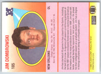 1990 Fleer Jim Dombrowski #185 Rookie
