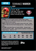 2006 Bowman Chrome Draft Picks & Prospects Terrance Warren #DP49