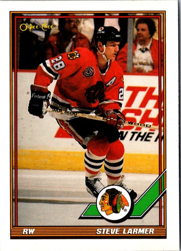 1991 O-Pee-Chee Steve Larmer #75