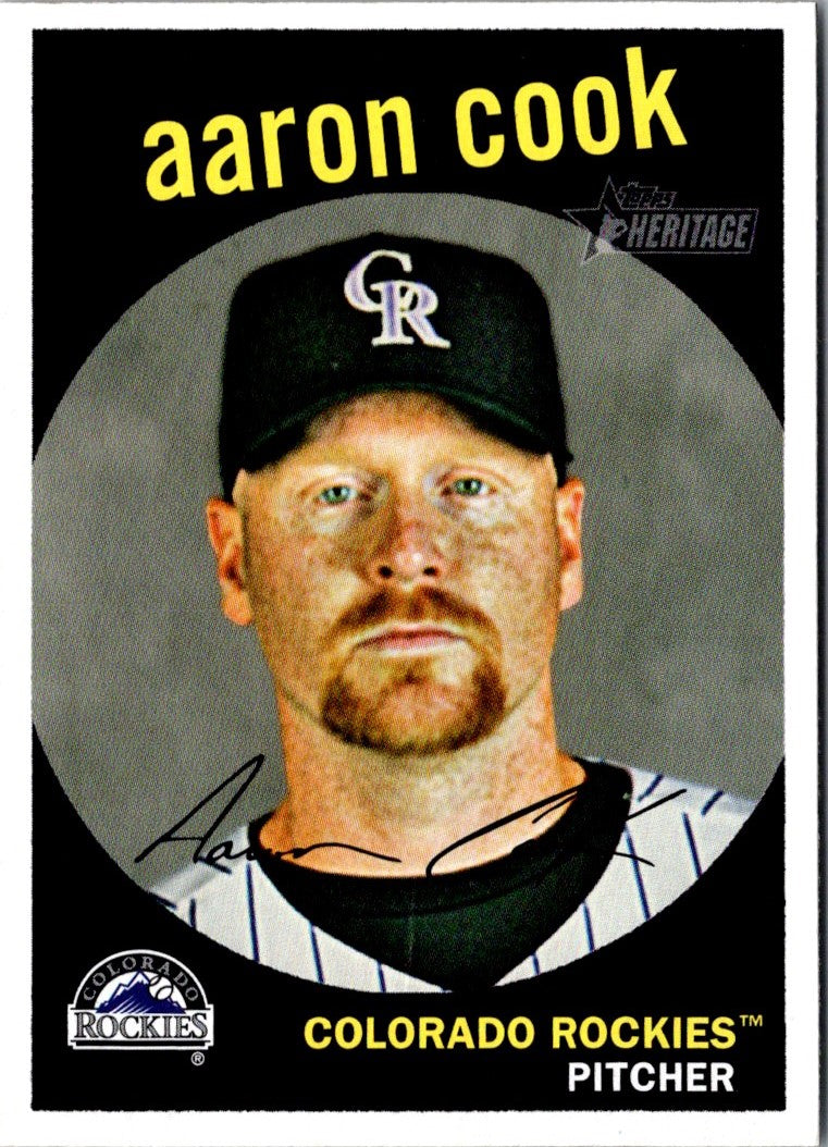 2008 Topps Heritage Aaron Cook