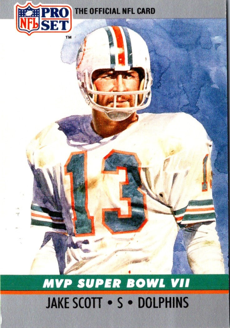 1990 Pro Set Super Bowl MVP Collectibles Jake Scott
