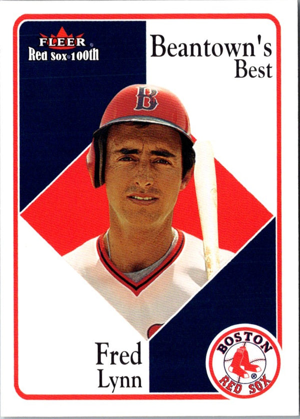 2001 Fleer Boston Red Sox 100th Anniversary Fred Lynn #86