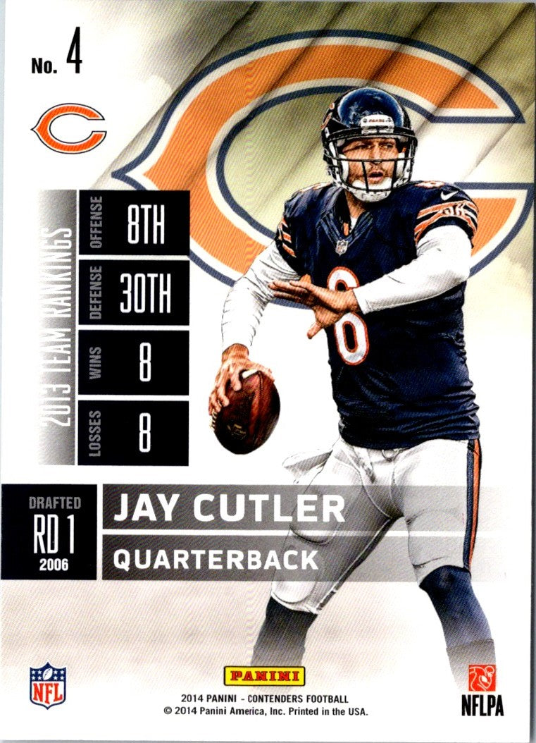 2014 Panini Contenders Jay Cutler