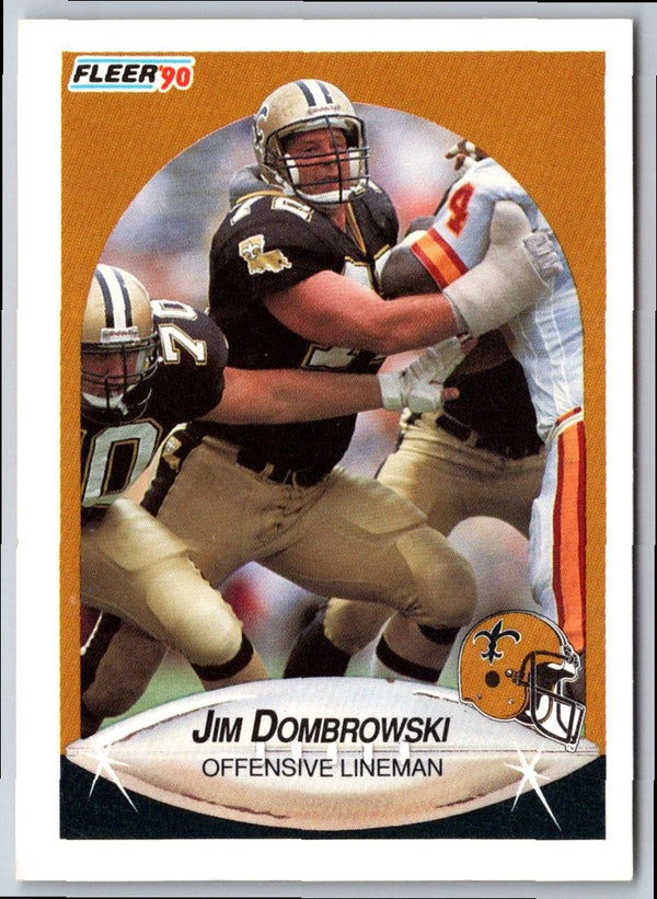 1990 Fleer Jim Dombrowski #185 Rookie
