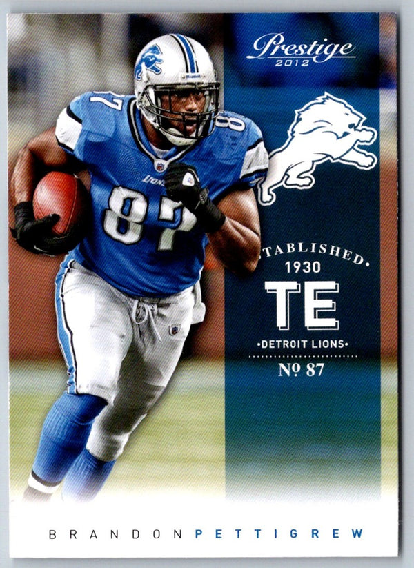 2012 Panini Prestige Brandon Pettigrew #62