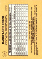 1985 Donruss Randy Lerch #309