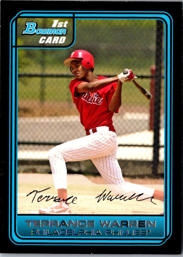 2006 Bowman Chrome Draft Picks & Prospects Terrance Warren #DP49