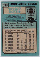 1988 Topps Todd Christensen #330