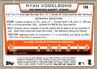 2012 Bowman Chrome Ryan Vogelsong #198