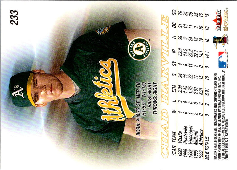 2000 SkyBox Chad Harville