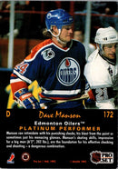 1991 Pro Set Platinum Dave Manson