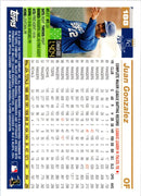 2005 Topps Juan Gonzalez