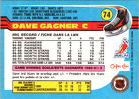 1991 O-Pee-Chee Dave Gagner #74