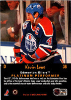 1991 Pro Set Platinum Kevin Lowe #38
