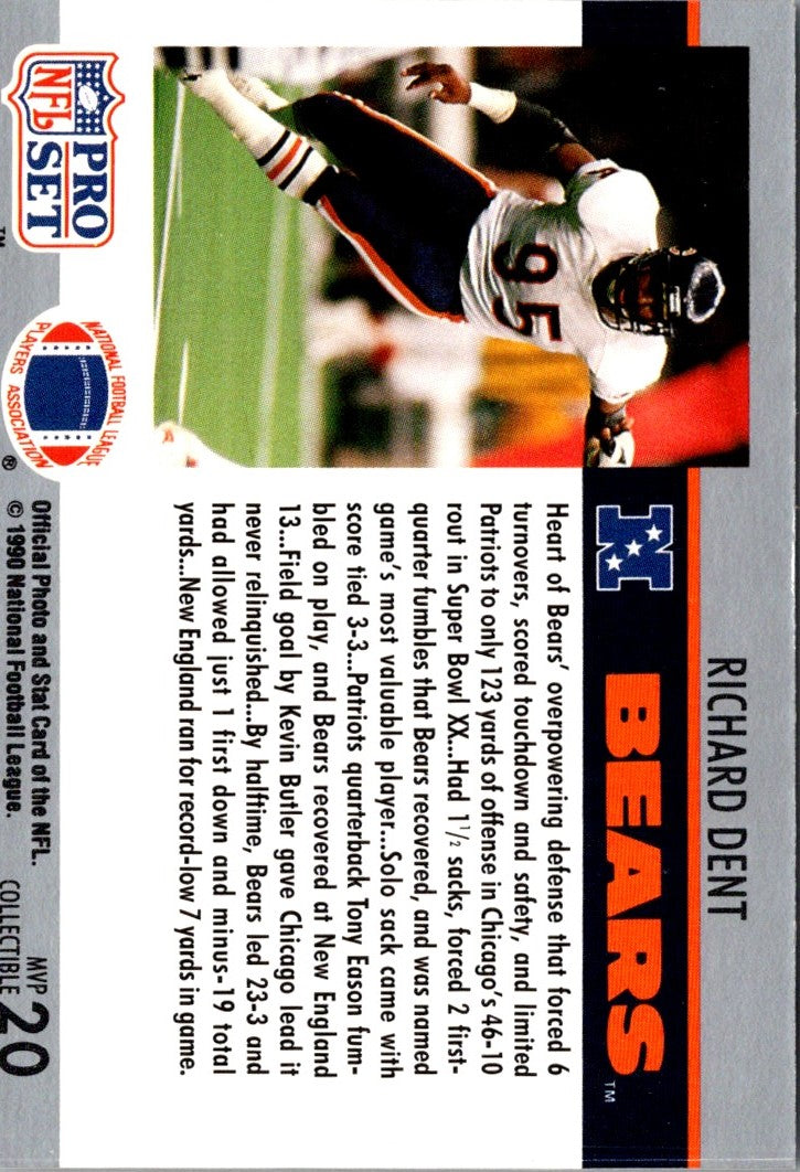 1990 Pro Set Super Bowl MVP Collectibles Richard Dent