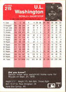 1985 Fleer U.L. Washington