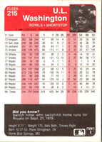 1985 Fleer U.L. Washington #215