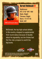1998 Team Best Darnell McDonald #28