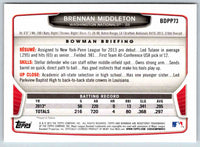 2013 Bowman Brennan Middleton #BDPP73