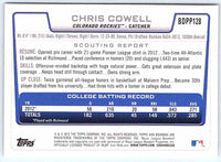 2012 Bowman Chris Cowell #BDPP128