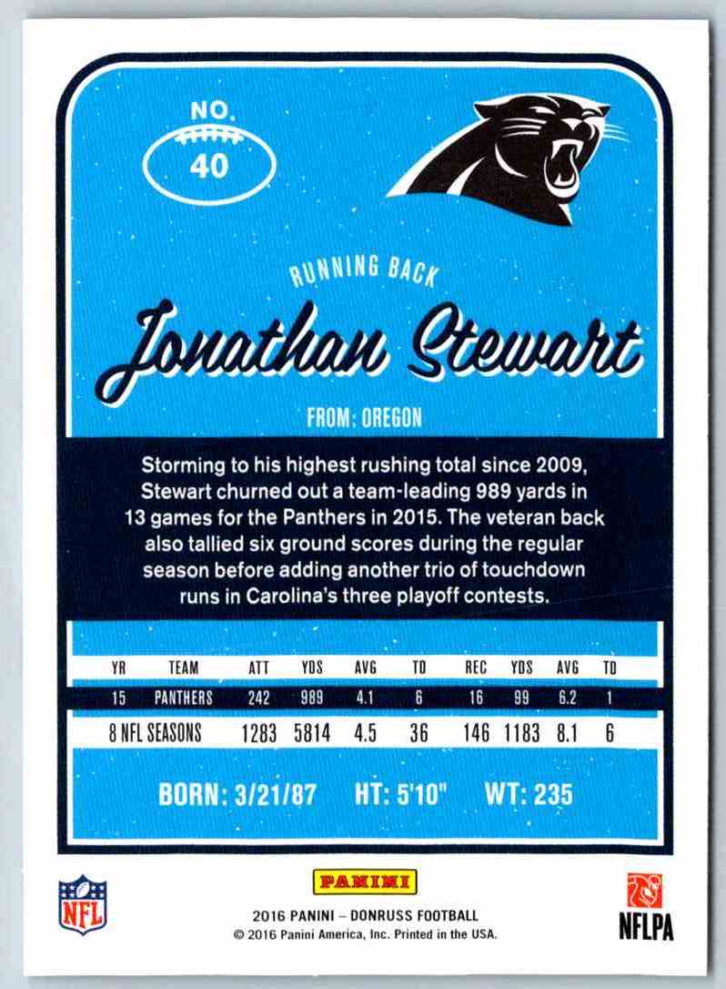 2016 Donruss Jonathan Stewart