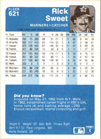 1984 Fleer Rick Sweet #621