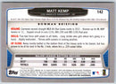 2013 Bowman Matt Kemp