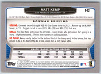 2013 Bowman Matt Kemp #142