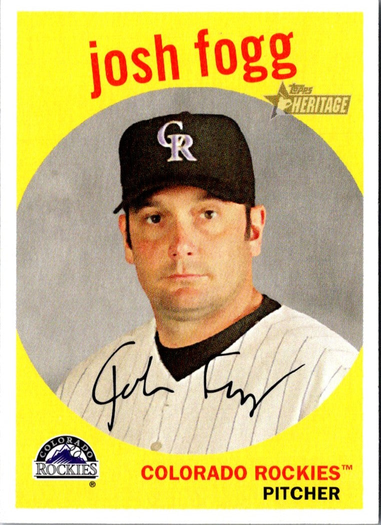 2008 Topps Heritage Josh Fogg