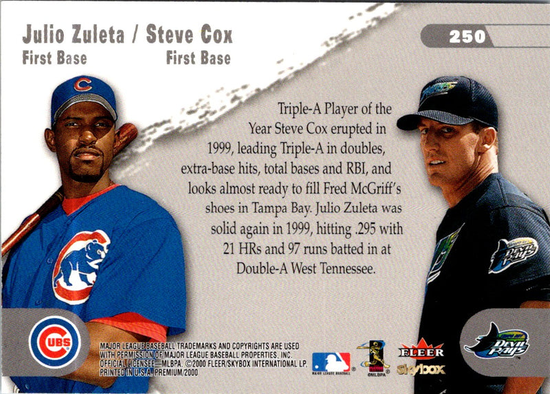 2000 SkyBox Julio Zuleta/Steve Cox