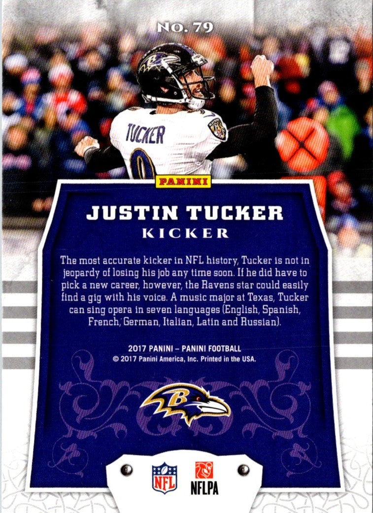2017 Panini Justin Tucker