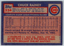 1984 Topps Chuck Rainey