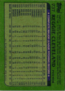 1982 Topps Blackless Reggie Cleveland