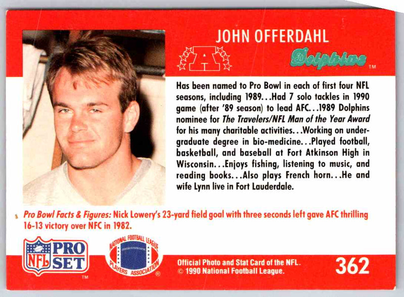 1990 Proset John Offerdahl