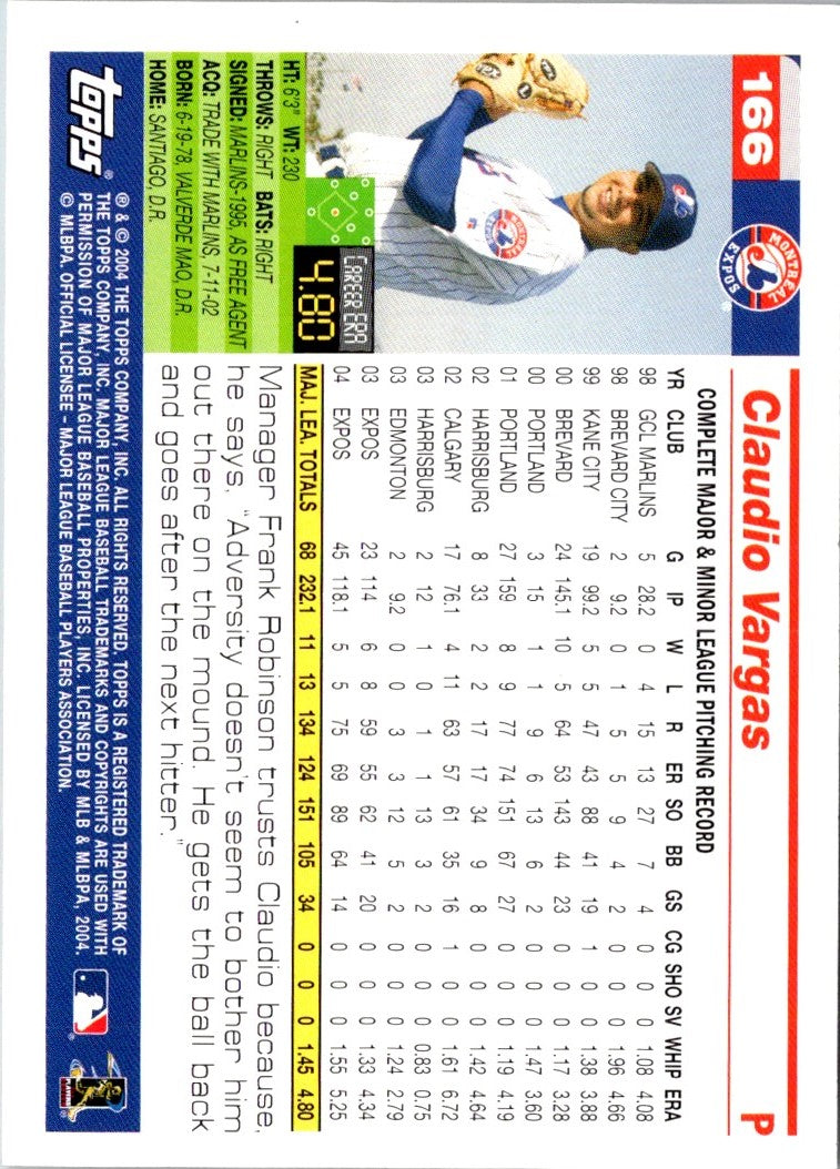 2005 Topps Claudio Vargas