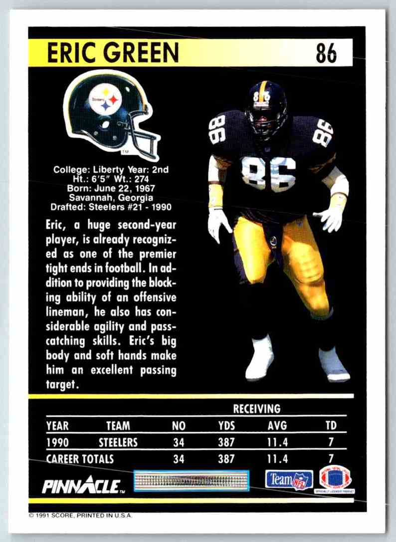 1991 Pinnacle Eric Green