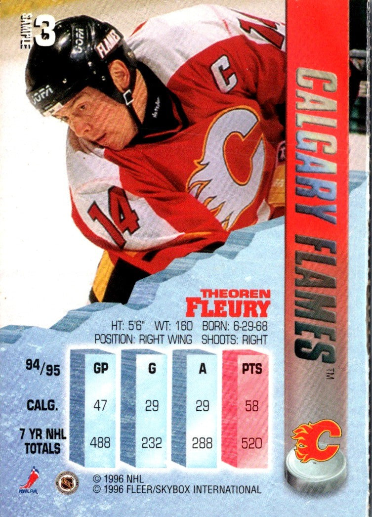 1995 Metal Samples Theoren Fleury