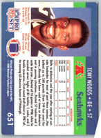 1990 Pro Set Tony Woods #651