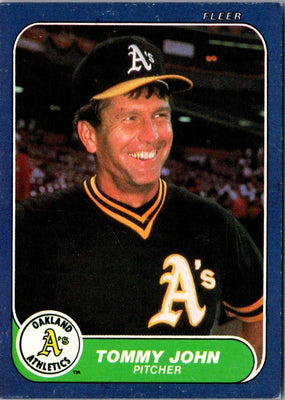 1986 Fleer Tommy John #422