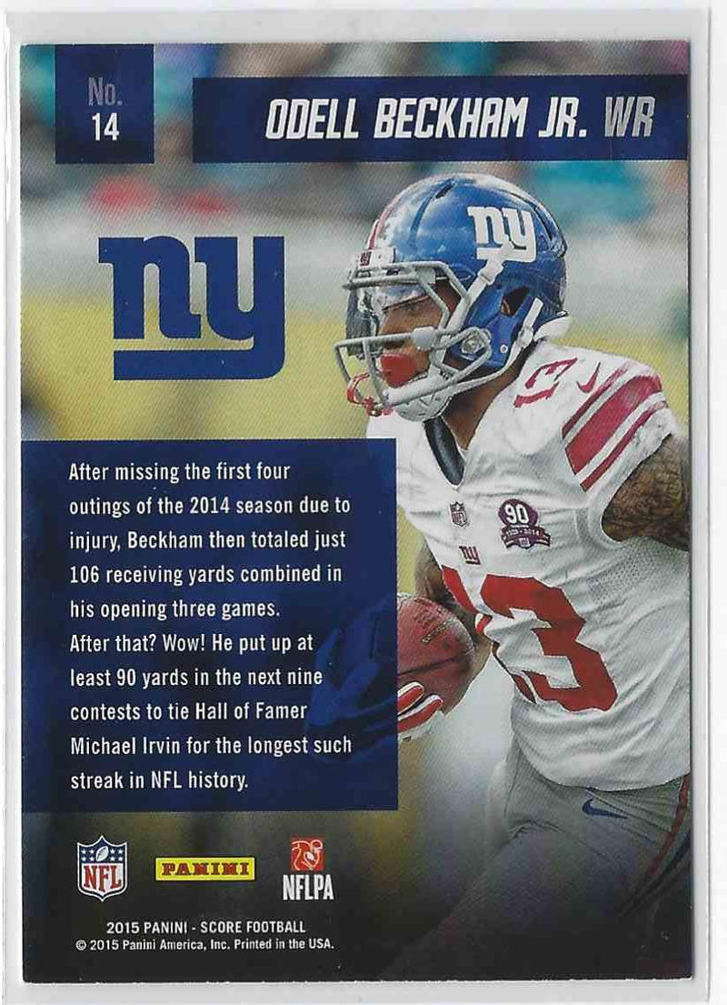 2015 Score Odell Beckham