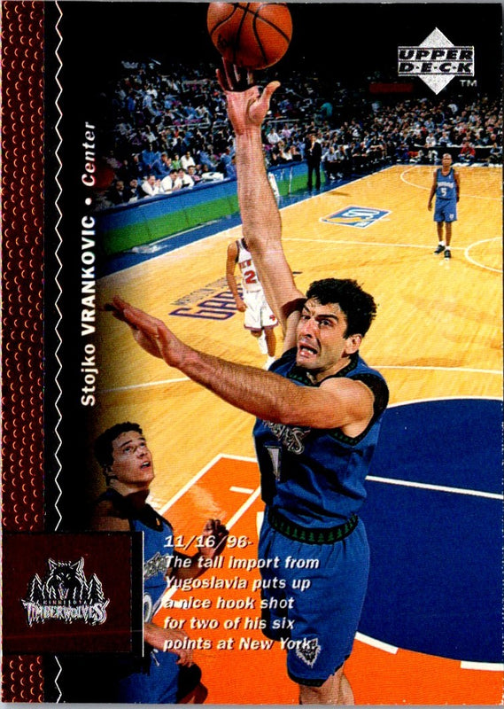 1996 Upper Deck Stojko Vrankovic #254