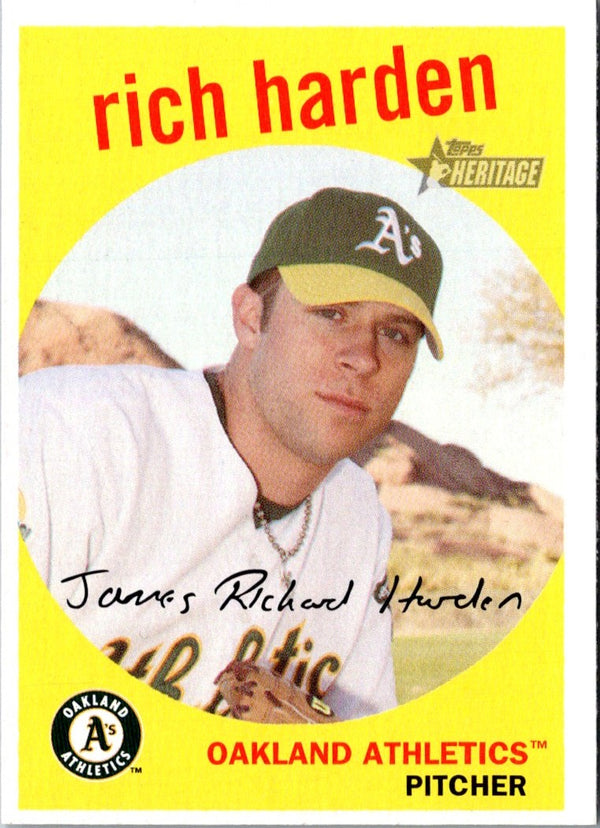 2008 Topps Heritage Rich Harden #226