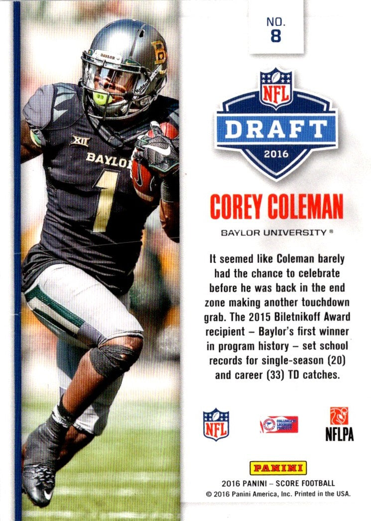 2016 Score NFL Draft Corey Coleman