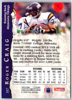 1993 Pro Set Roger Craig #257