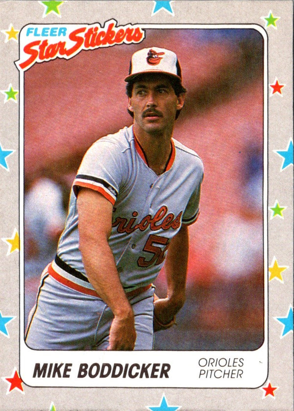 1988 Fleer Star Stickers Mike Boddicker #1